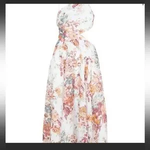 zimmermann pattie asymmetric dress Zimmerman Pattie Asymmetric Dress in Cream Floral size 0/Au 8